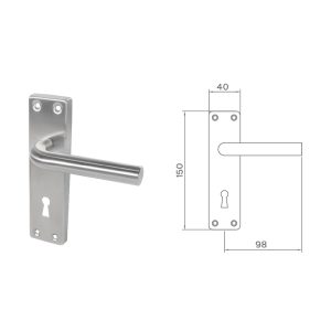 Lever Handle on Backplate